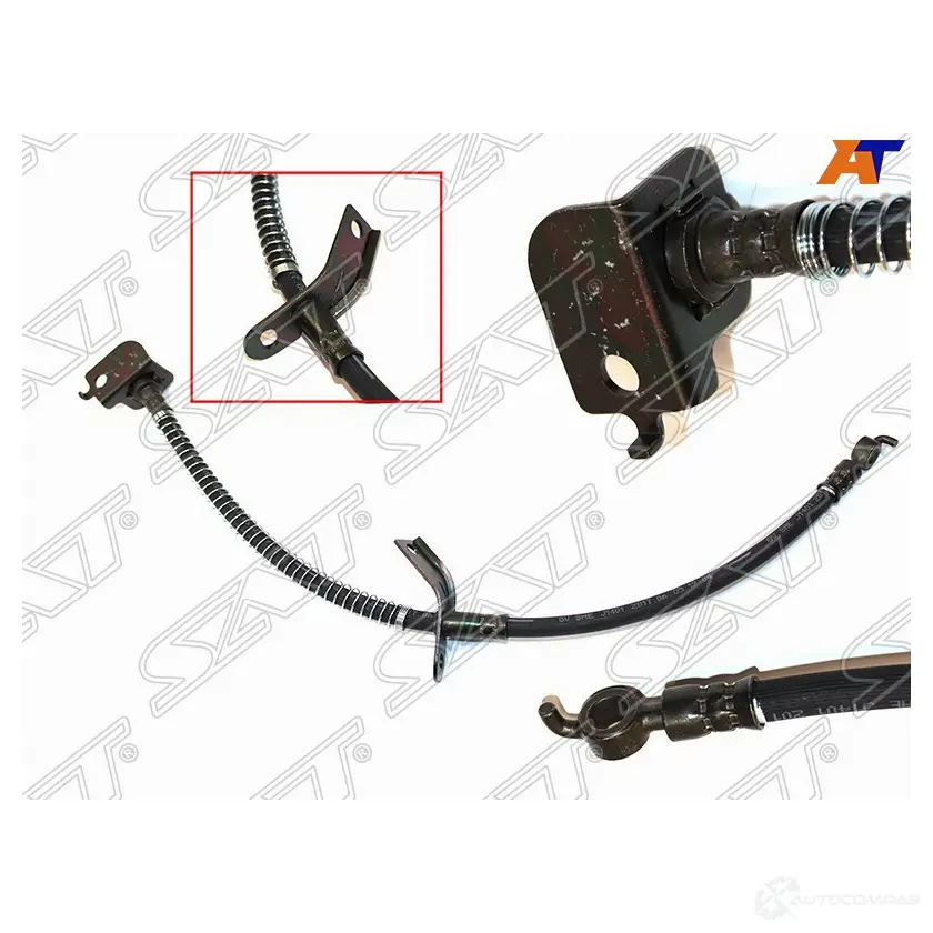 Шланг тормозной передний (Таиланд) KIA CEED 09- RH SAT 1422808420 Z5LH M9 ST-58732-1H000 изображение 0