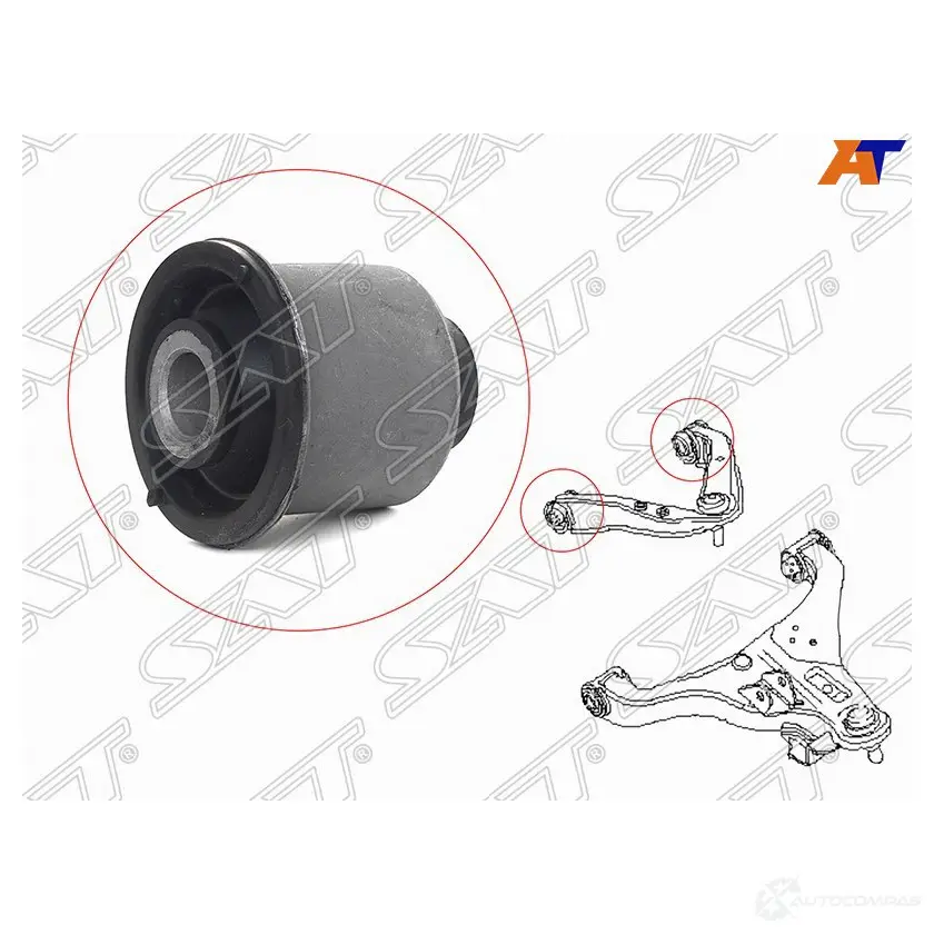 Сайлентблок FR верхнего рычага NISSAN PATHFINDER/NAVARA 2005-2014 SAT TF 9BXSJ 1422818005 ST-54524-EB30A изображение 0