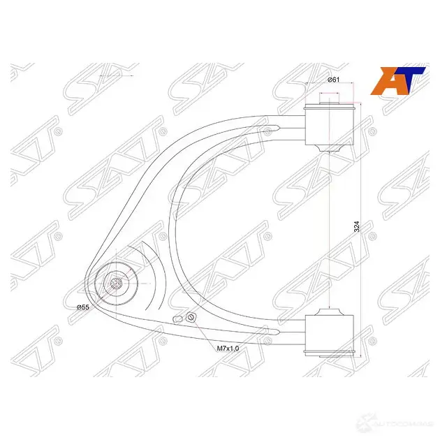 Рычаг FR верхний с шаров. TOYOTA TUNDRA/SEQUOIA 07- RH SAT ST-48610-0C011 1422823560 B URUW1Z изображение 0