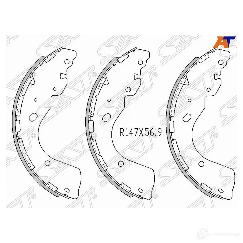 Колодки тормозные зад NISSAN NAVARA 05- SAT ST-44060-EB326 UJ IFY 1440516668