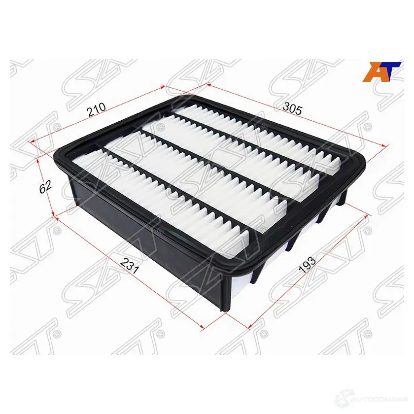 Фильтр воздушный TOYOTA LAND CRUISER PRADO 150 09- SAT OG0 UZ8 ST-17801-11130 1422828187