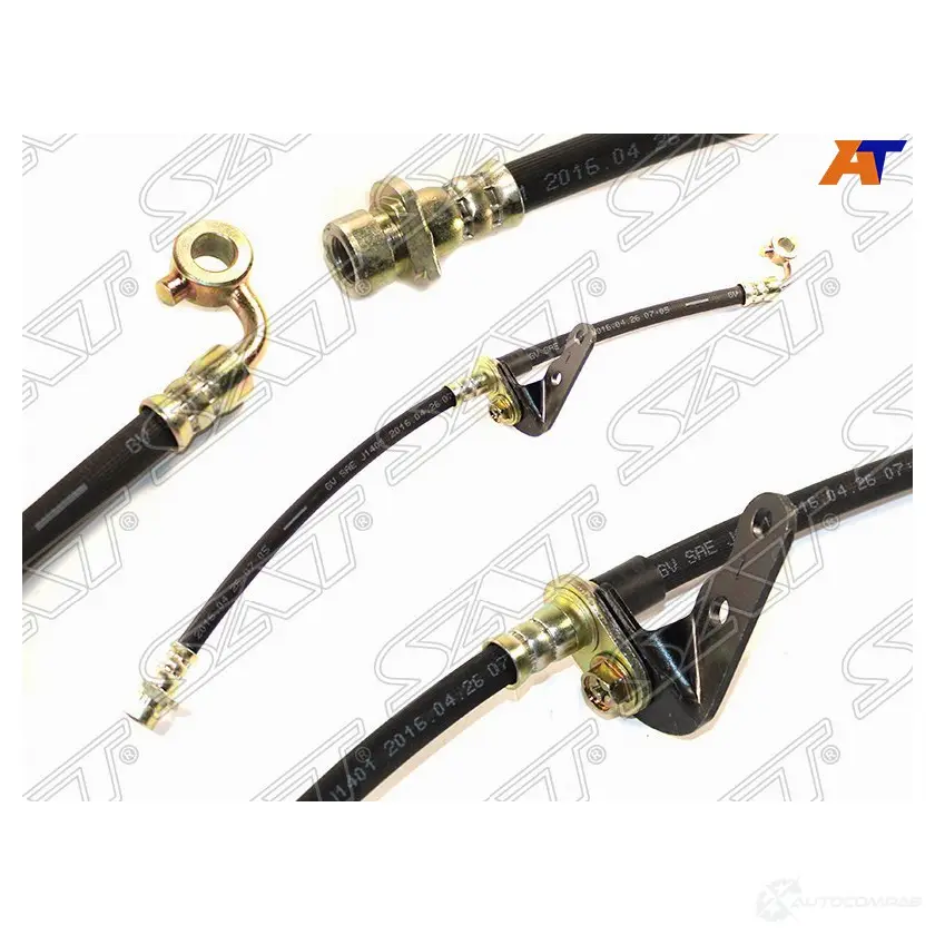 Шланг тормозной передний (Таиланд) HONDA CIVIC/FERIO/DOMANI/ORTHIA/ISUZU JEMENI 96- LH L=415 SAT TAG 95 ST-01465-S04-V10 1422802844