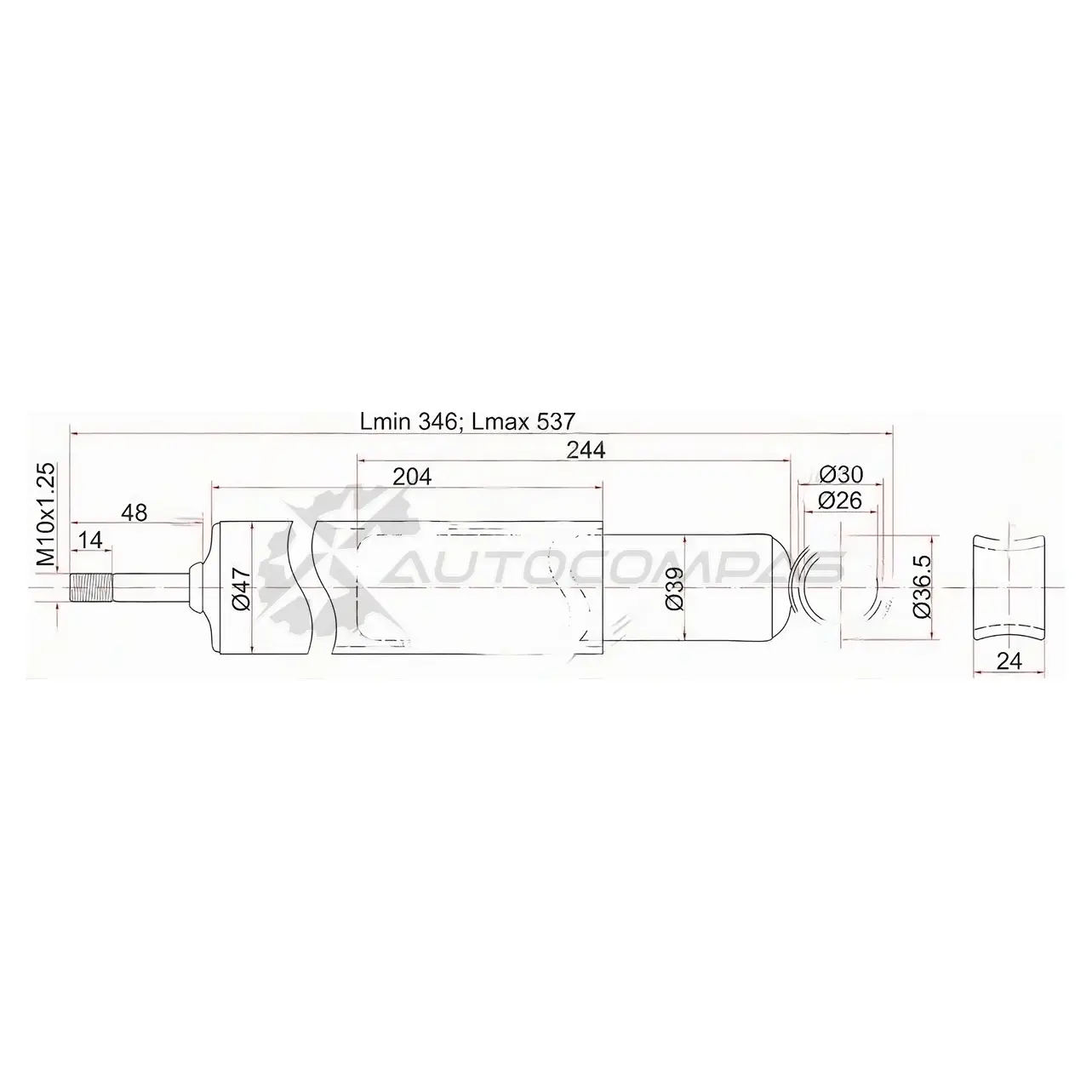 Амортизатор задний Toyota CARINA/CORONA/COROLLA/SPRINTER 87-02 слева=справа SAT 1422828227 M KQBZ ST4853180181 изображение 0