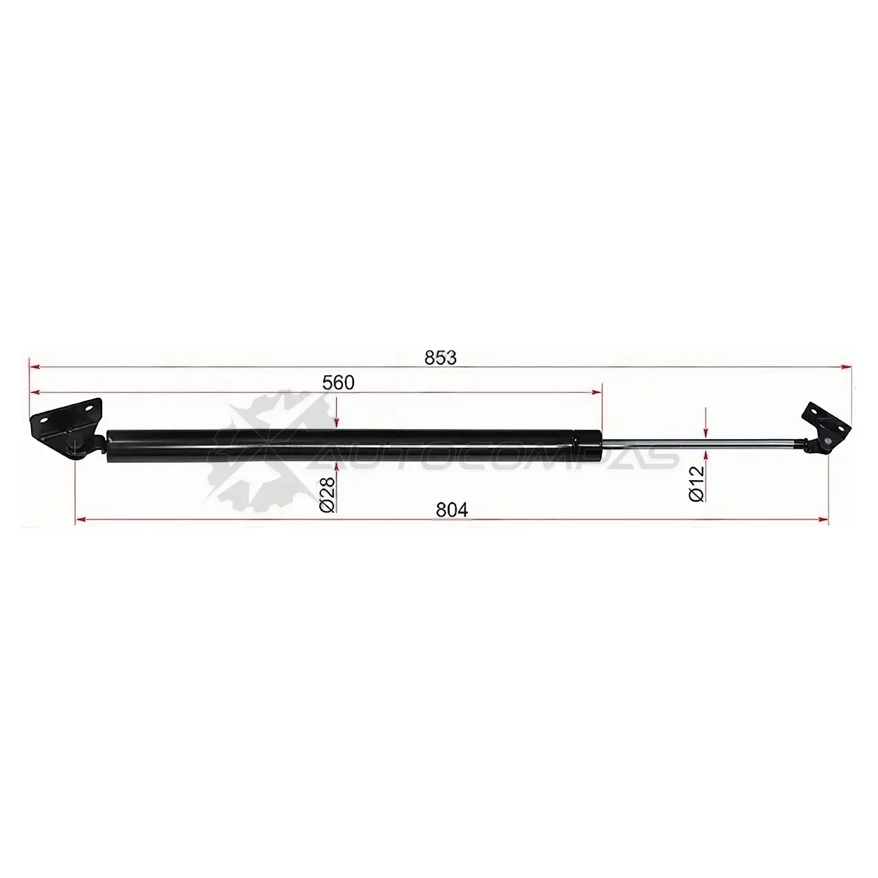 Амортизатор крышки багажника HYUNDAI H100/GRACE 93-04 слева SAT ST8395043100 BSRK P 1422806832