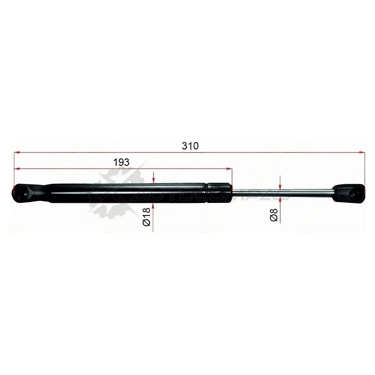 Амортизатор крышки багажника MAZDA 6/ATENZA GG/GY седан 02-07 SAT 1422809629 7WVL 3T STGJ6A56930