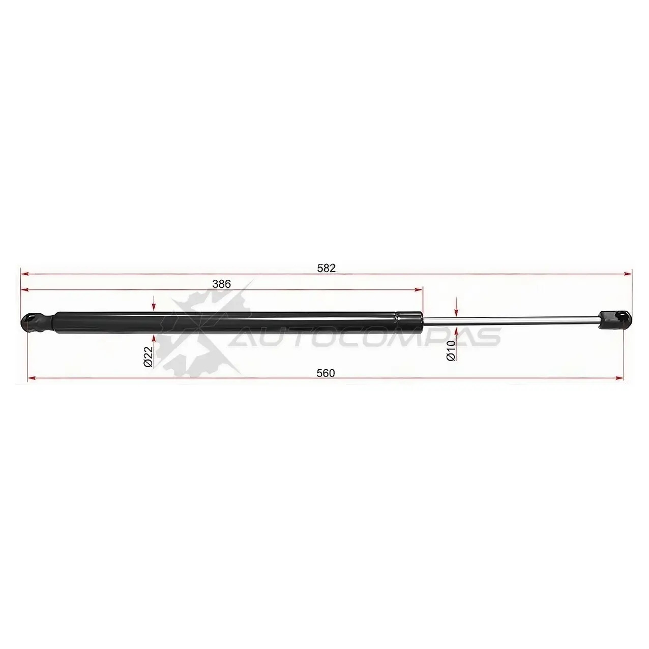 Амортизатор крышки багажника MERCEDES-BENZ M-CLASS W164 05- справа SAT 1422811948 STA1647400245 XZZQ 5