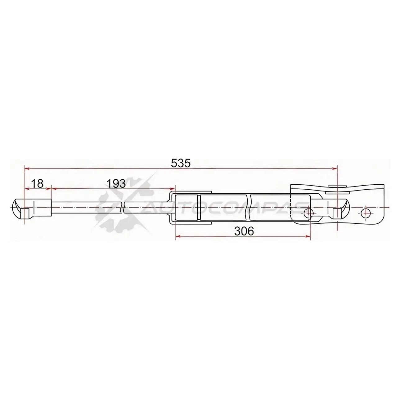 Амортизатор крышки багажника MITSUBISHI OUTLANDER 13- справа SAT 1X LN7 ST5802A376 1422813740
