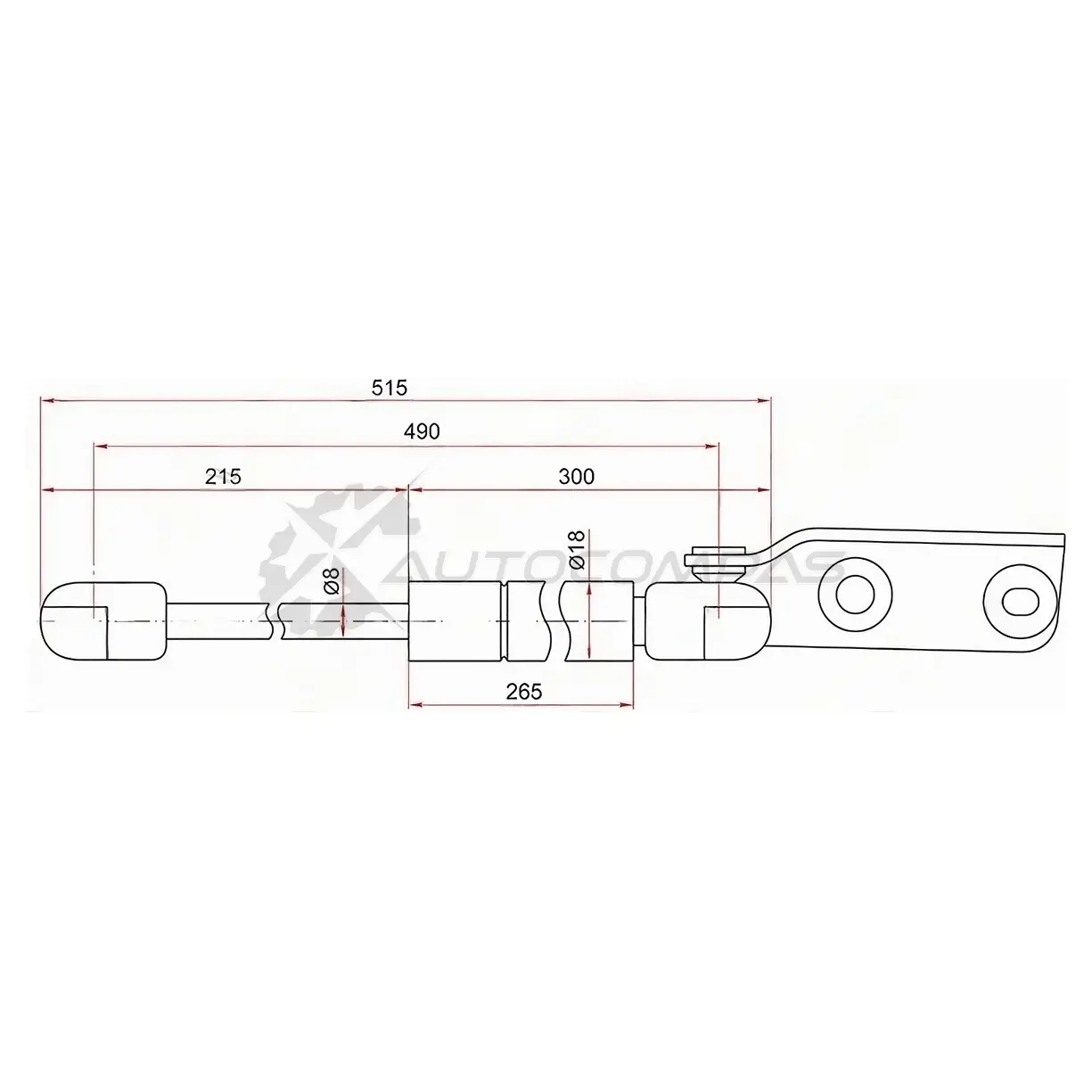 Амортизатор крышки багажника NISSAN AD/WINGROAD Y11 99-05 справа SAT ST90452WD000 Q RIGY 1422815513