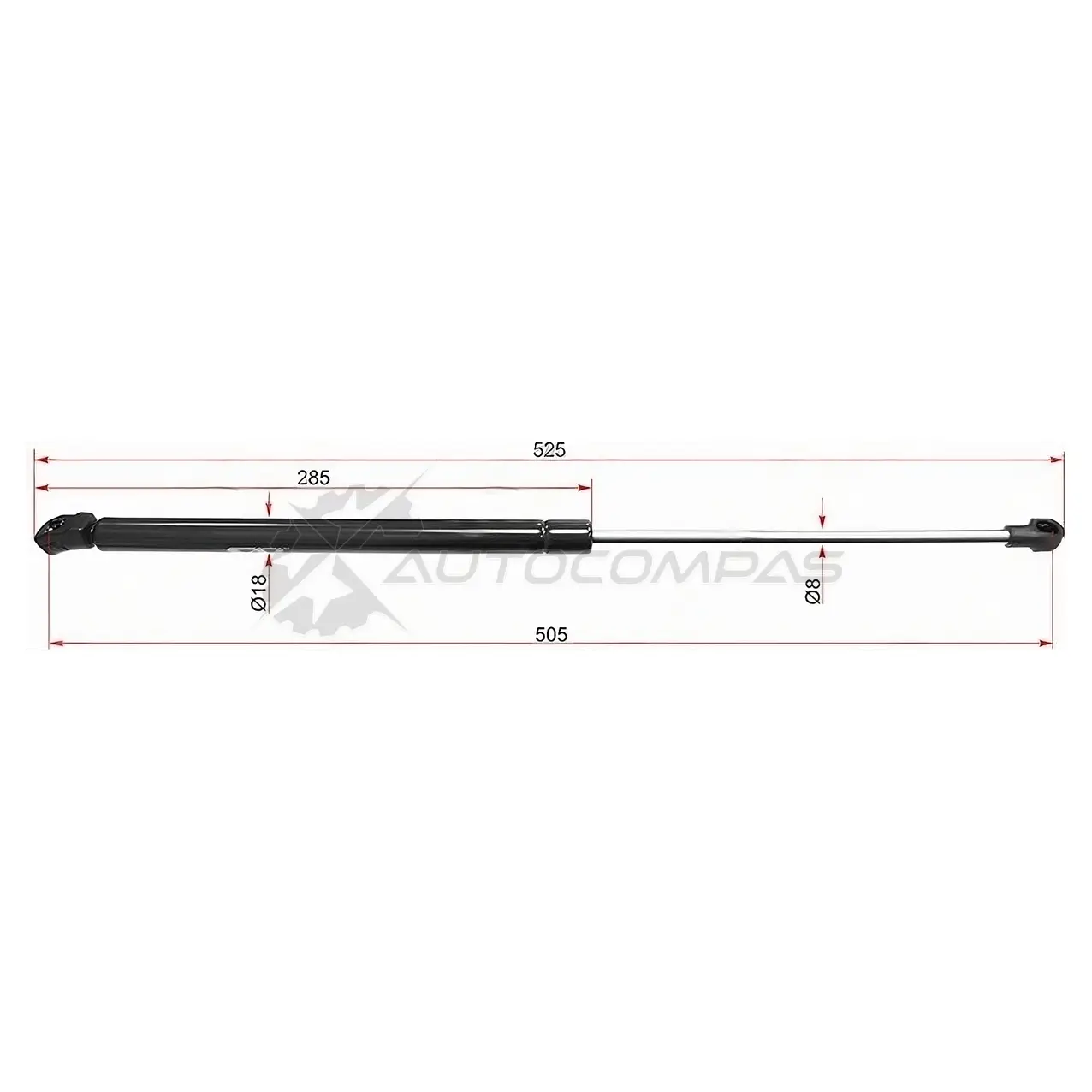 Амортизатор крышки багажника PEUGEOT 207 06 SAT 62B4 CU 1422819286 ST8731L7