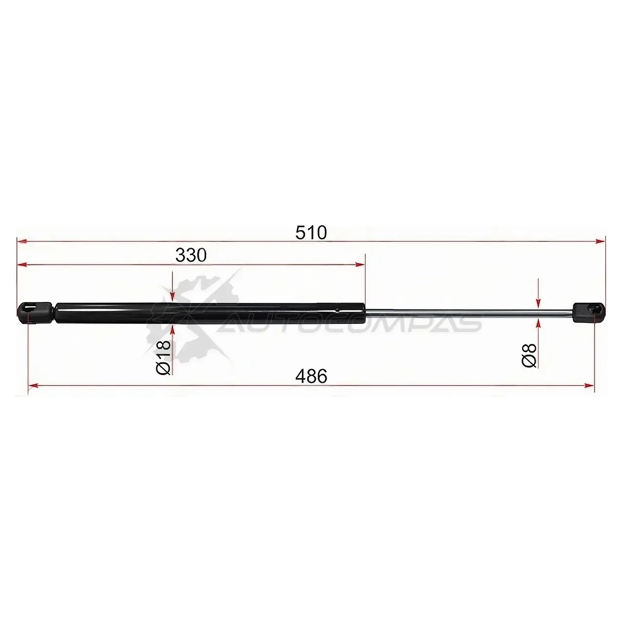Амортизатор крышки багажника VOLKSWAGEN JETTA 11 SAT XGLU9 VU 1422833487 ST5C6827550