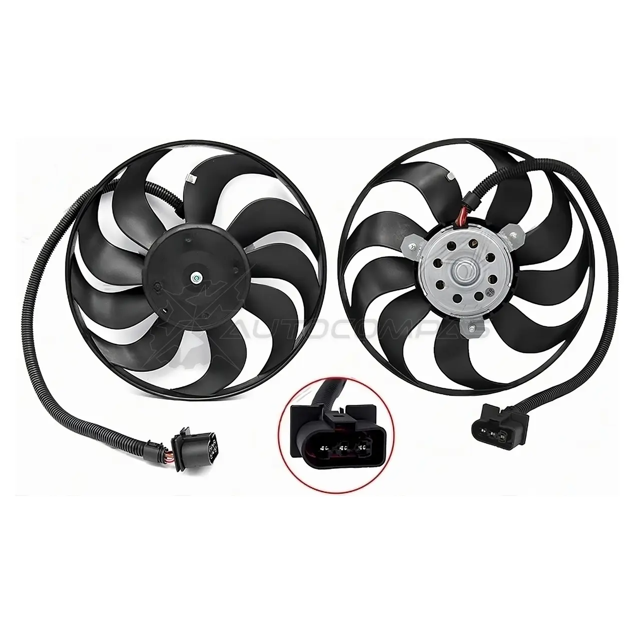 Вентилятор радиатора AUDI A3 96-03/SKODA FABIA 99-07/OCTAVIA 96-10/VOLKSWAGEN 97-02 SAT ST590011 3U5E B 1440547893