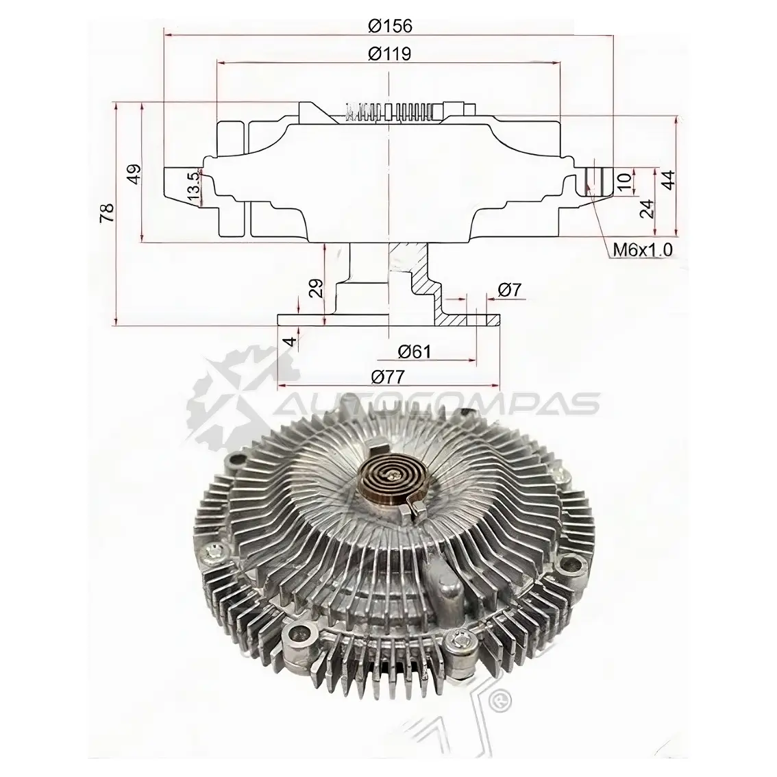 Вискомуфта NISSAN SKYLINE R33/34, STAGEA WC34, LAUREL C34/35 RB2DE SAT ST2108275T02 WCH ZW 1422816148