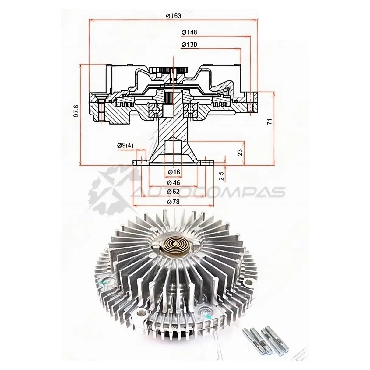 Вискомуфта Toyota MARKII,CROWN,PROGRES 1-2JZ-G 96 SAT ST1621046051 1422822371 TUR 13