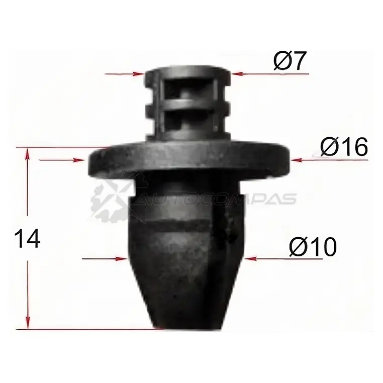 Клипса молдинга VAG (1 шт.) SAT WA1NN QG STM12515 1440546507