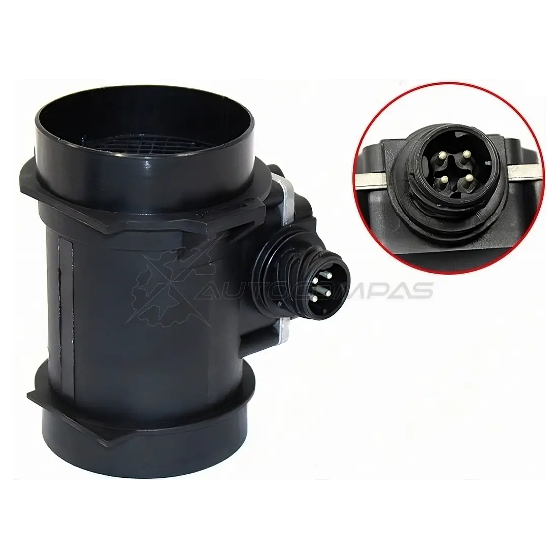 Датчик расхода воздуха M52B25/M52B28 2,5/2,8 BMW 3&039,E36/5&039,E39/7&039,E38 95- (4 контакта) SAT 1422798866 ST13621703275 JSMH JKF