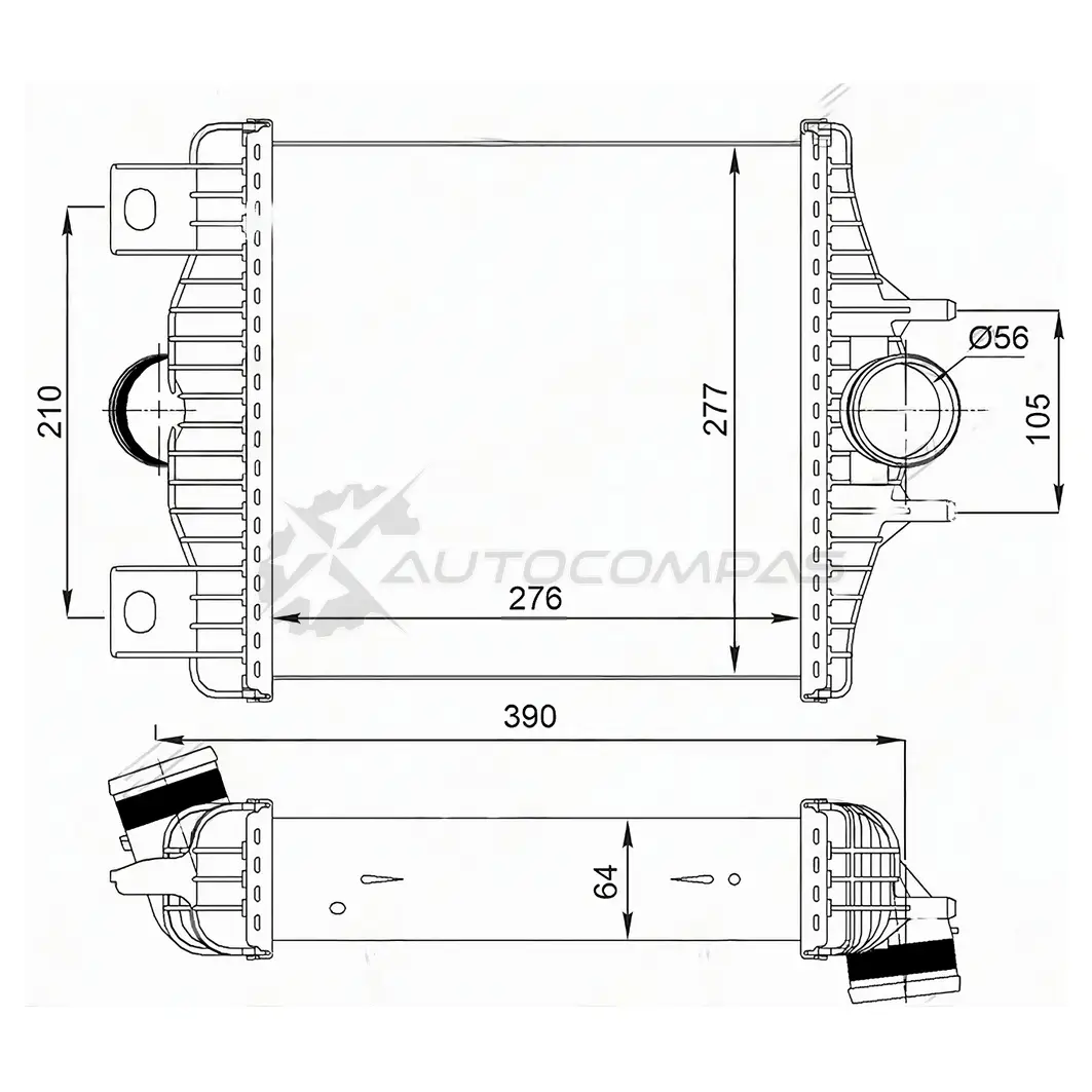Интеркуллер LAND ROVER RANGE ROVER 12-/RANGE ROVER SPORT 13 SAT GMFD CVJ ST2110006 1440987086