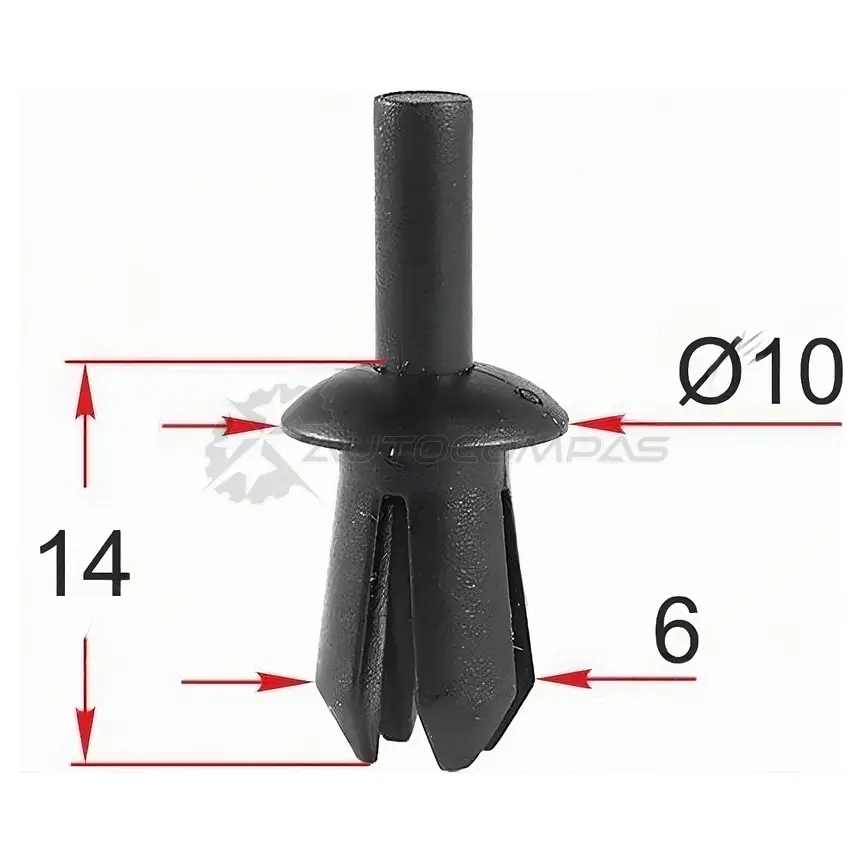Клипса крепежная VAG/GM/BMW/MB (1 шт.) SAT 1440513027 OGZ QK STM12409