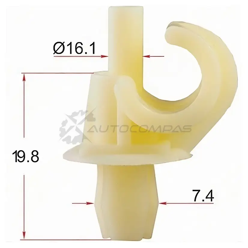 Клипса упора капота VAG (1 шт.) SAT Y RQ0LY STKE031 1440546259