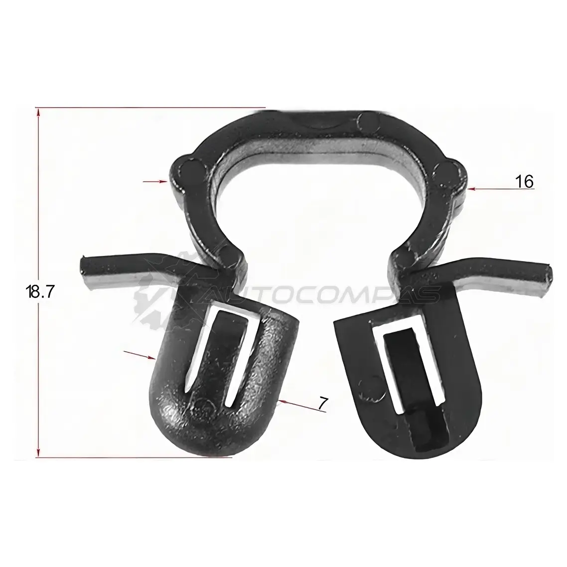 Клипса фиксатор троса Hyundai / KIA (1 шт.) SAT PIR33P 1 STM11468 1440522741