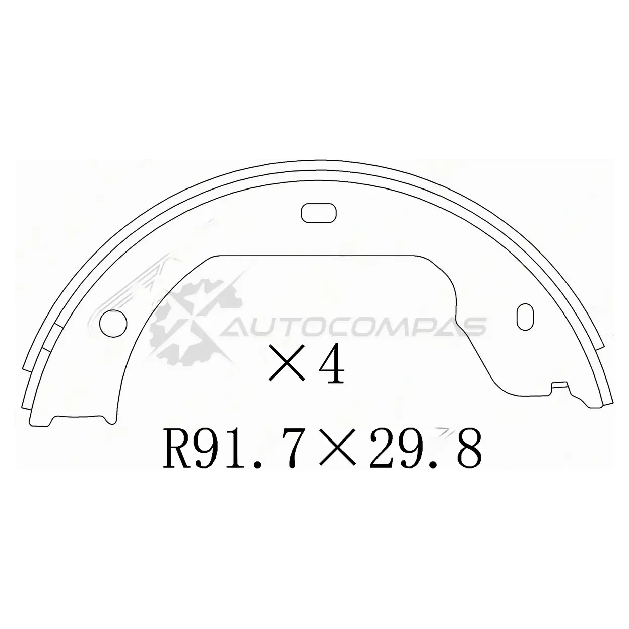 Колодки ручного тормоза BMW X5 00-18/5 98-09/VW TOUAREG 02-10/TRANSPORTER V 03-15 SAT 1440987285 ST3130003 H 1CD6A