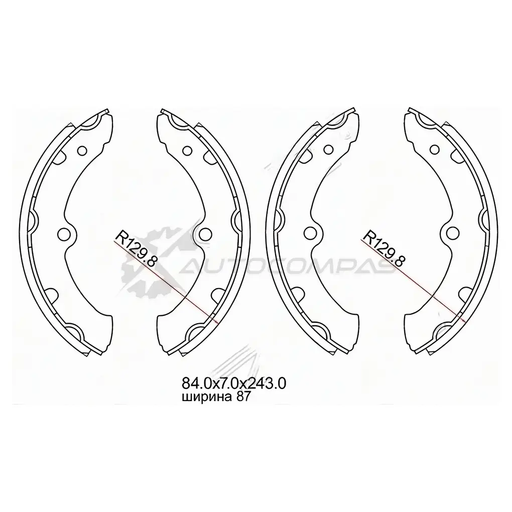 Тормозные колодки Toyota DYNA 200/TOYOACE 90 SAT 1440541532 LIZ JY ST0449436150