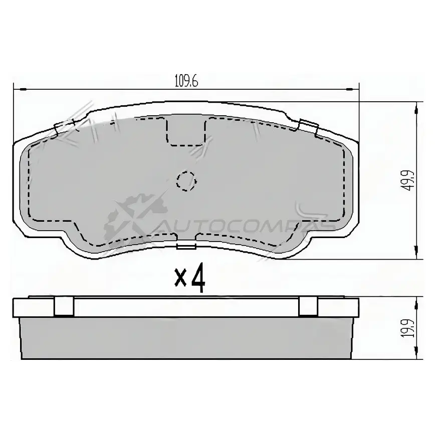 Тормозные колодки задние CITROEN JUMPER 97-/FIAT DUCATO 97-/PEUGEOT BOXER 97 SAT NXY 8B ST77362274 1422800183