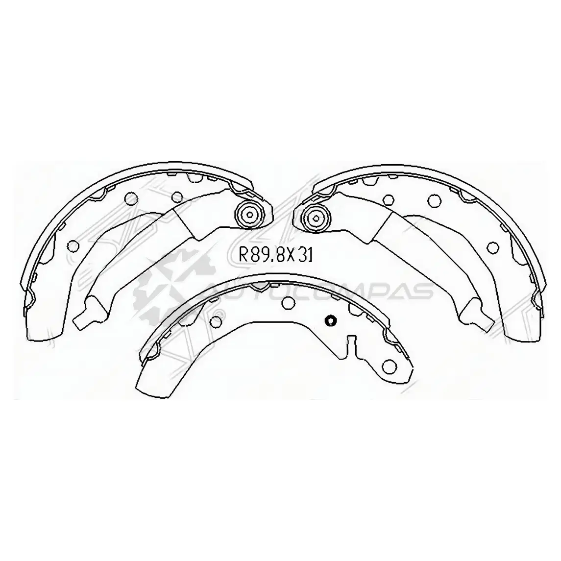 Тормозные колодки задние DAEWOO MATIZ M100/CHEVROLET SPARK M200 SAT ST96268686 1422802485 NV3 6OM изображение 0