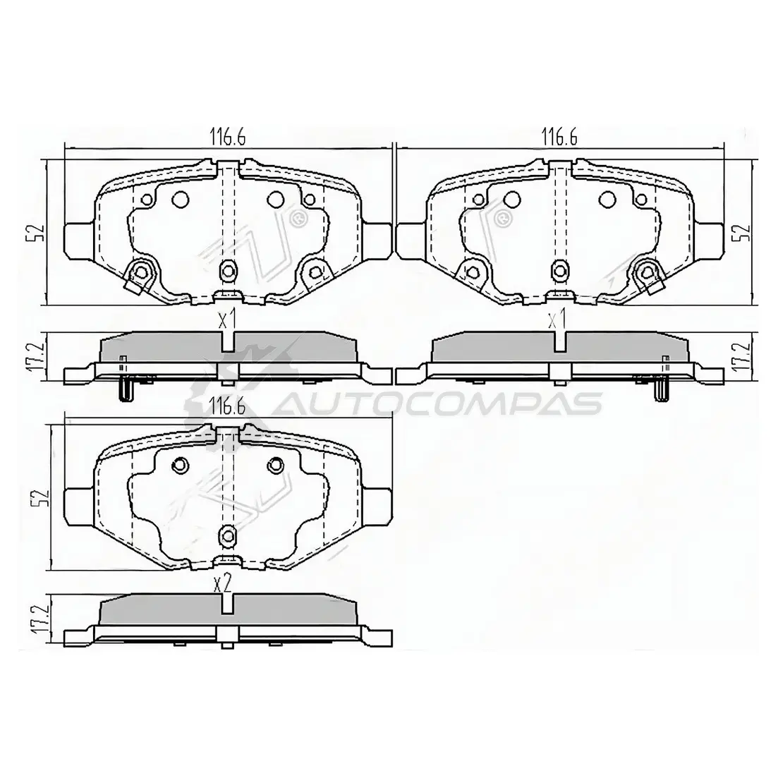 Тормозные колодки задние FORD EXPLORER 3/5 SAT 1422802055 HI KJVI STDG1Z2200C изображение 0