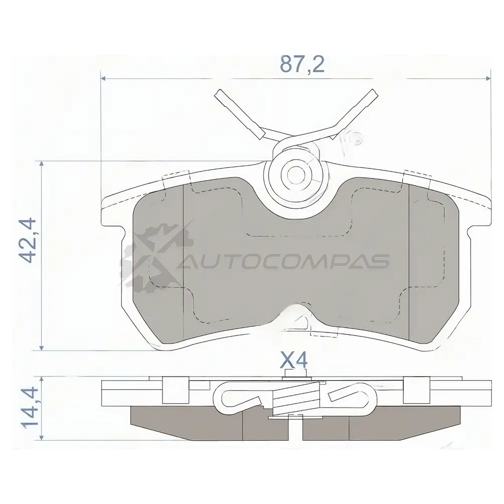 Тормозные колодки задние FORD FOCUS I 98-04/FIESTA 05 SAT ST1075565 1440515868 VFB J3 изображение 0