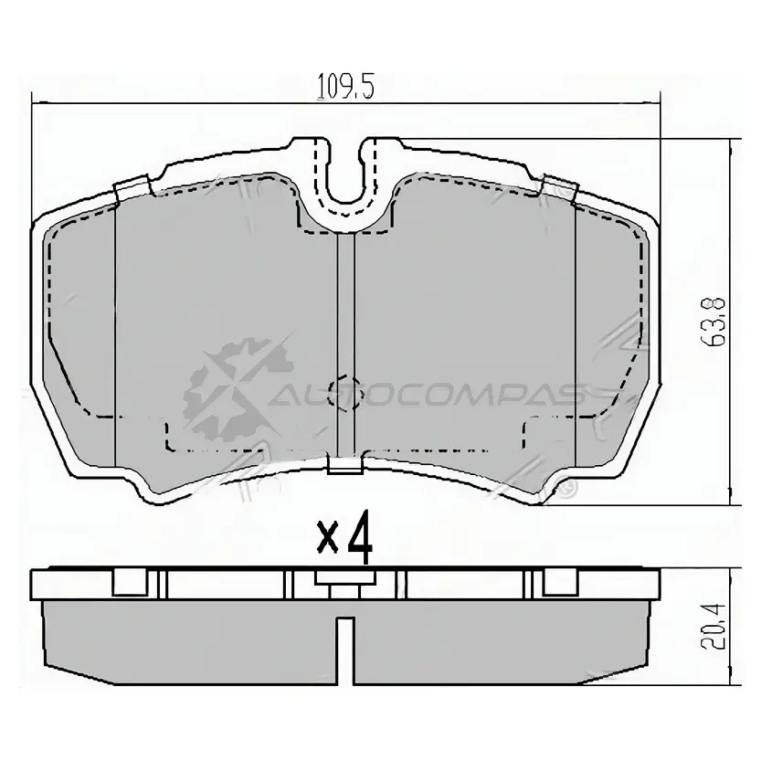 Тормозные колодки задние FORD TRANSIT 06 SAT ST1501265 EDD CPWX 1422801852 изображение 0