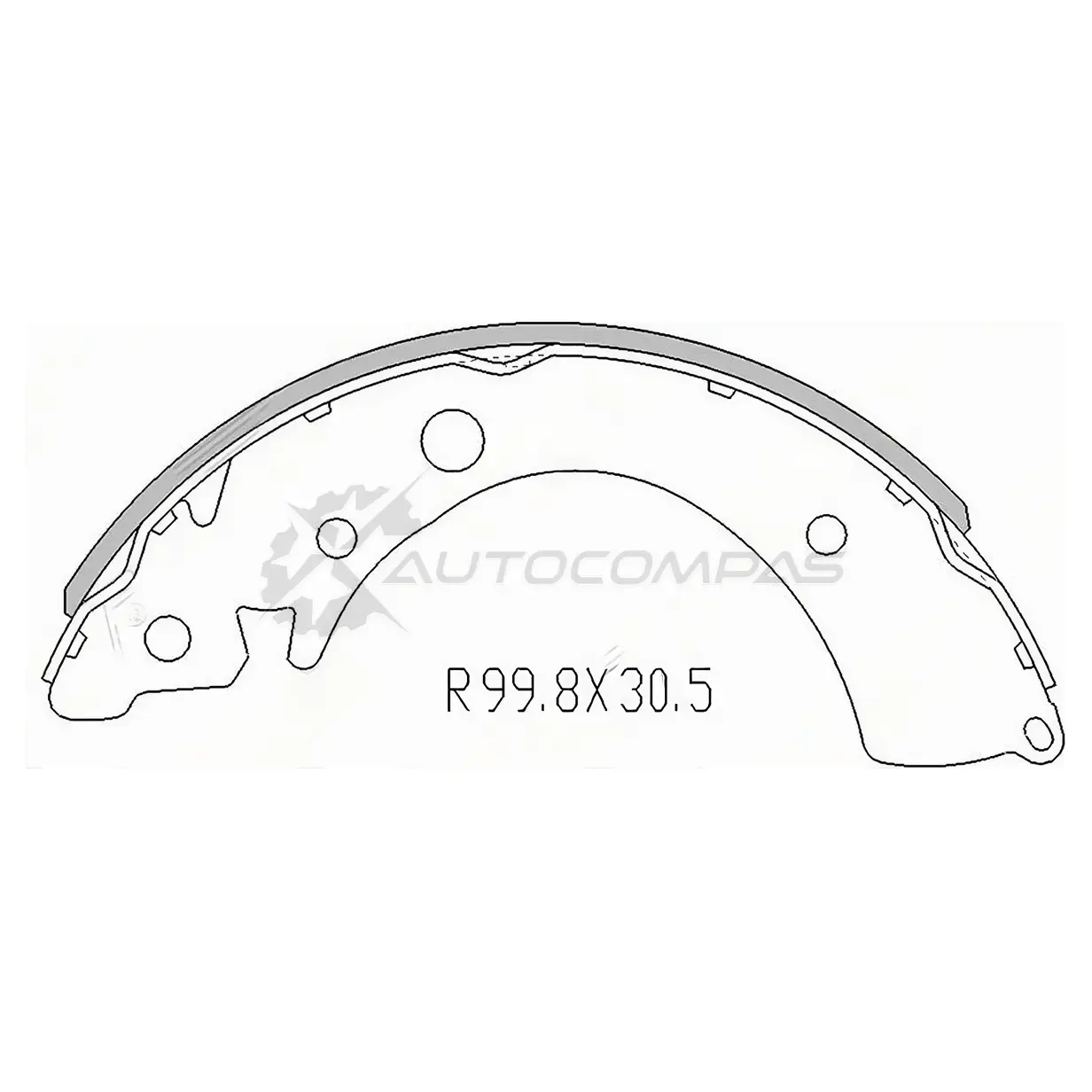 Тормозные колодки задние HONDA CIVIC FN 06-/FIT 09-/JAZZ 09 SAT 0ENS V ST43153SNAA01 1440519694 изображение 0