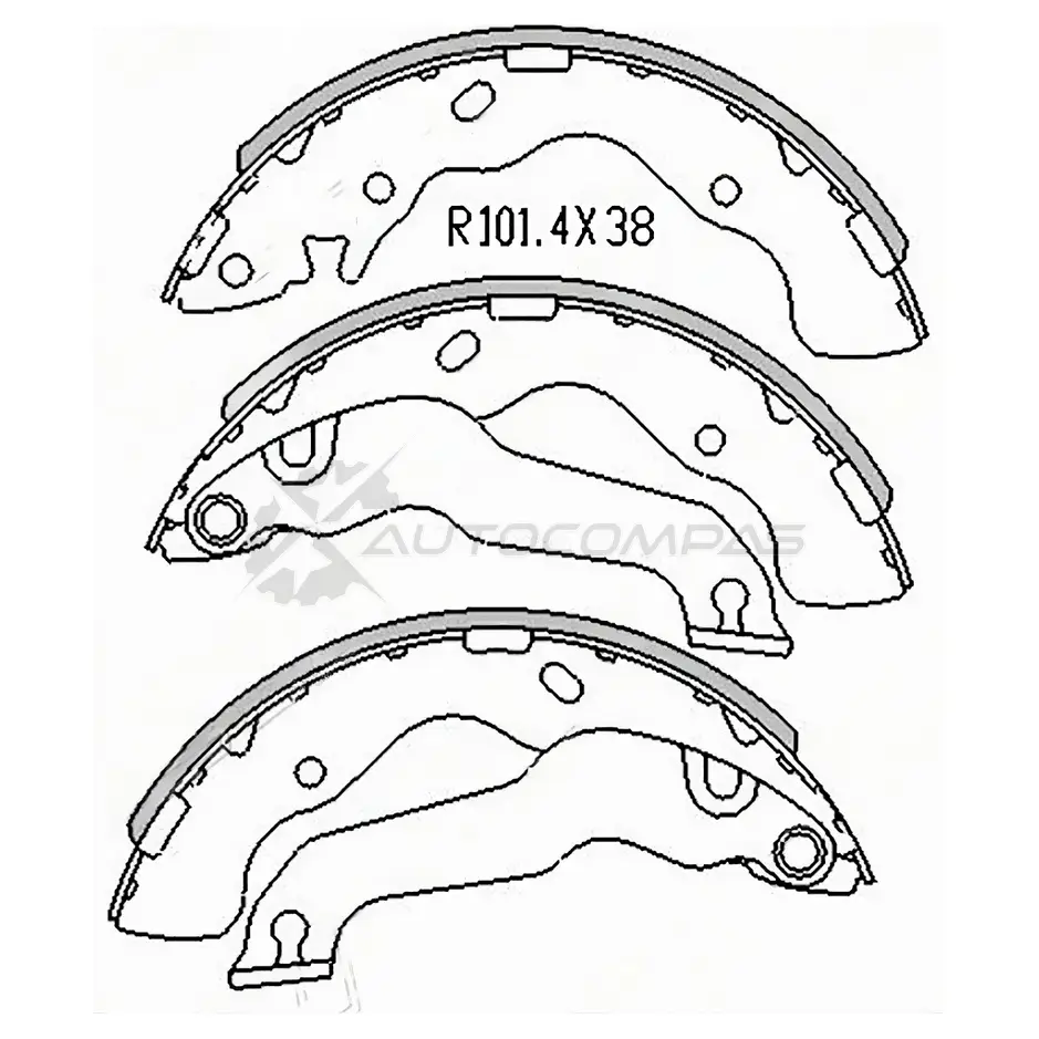 Тормозные колодки задние HYUNDAI ELANTRA 00-06/ MATRIX 01-08 SAT MYU UL68 1440523149 ST5830529A10 изображение 0