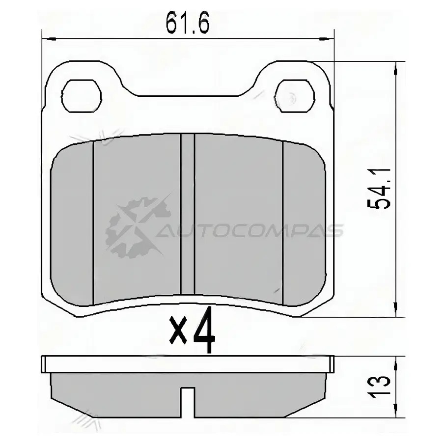 Тормозные колодки задние MERCEDES C-CLASS W202 93-00/E-CLASS W124 93-95 SAT STA0004209820 0 RFKQ7 1422812055