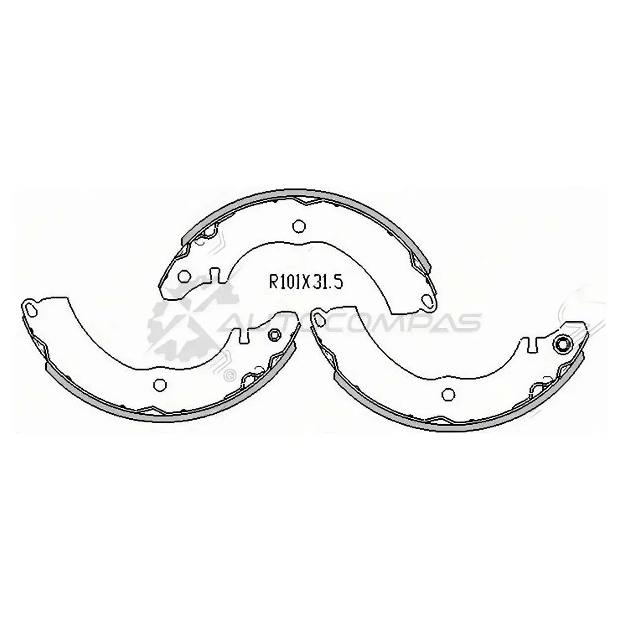 Тормозные колодки задние MITSUBISHI LANCER IX 03-/COLT 02-/COLT PLUS 02-/HONDA LEGEND 04 SAT BBG1 7QT 1422814991 ST4800A008
