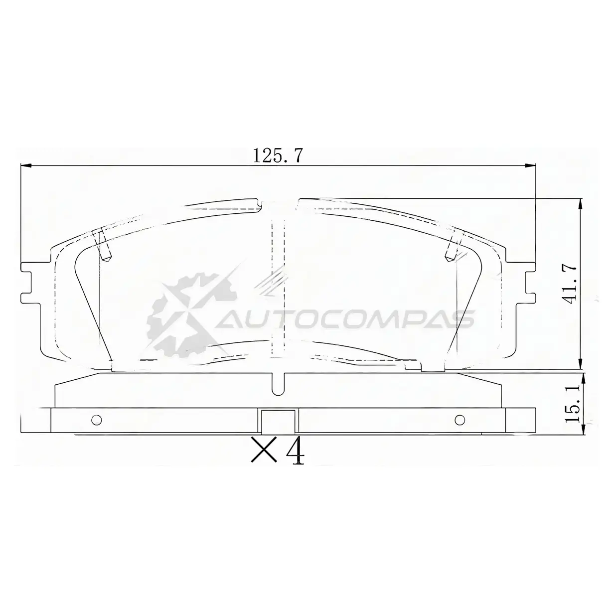Тормозные колодки задние Toyota MARK/CRESTA/CHASER X81/CROWN S13/ SAT ST0446630010 1440543096 I1PLZV E