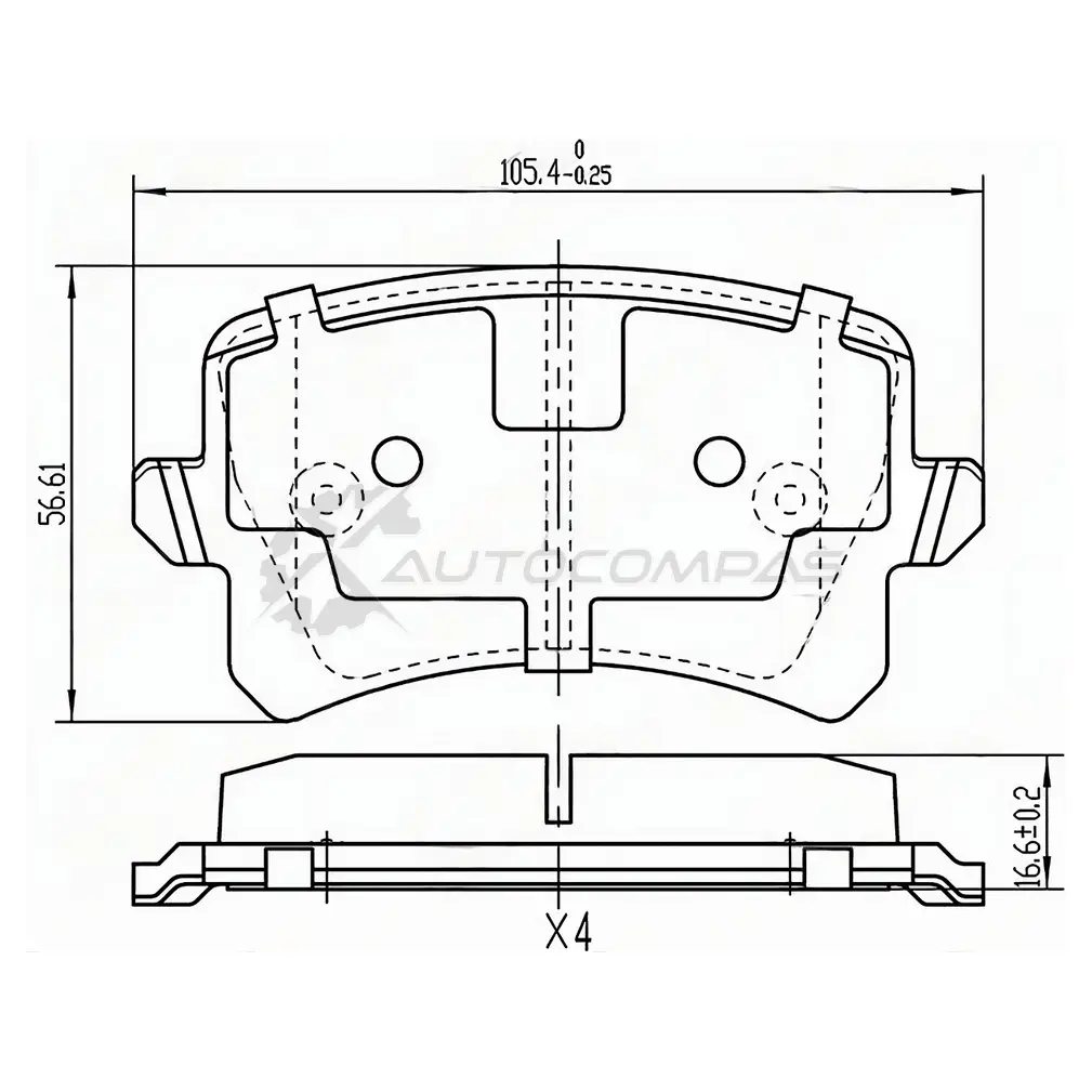 Тормозные колодки задние VAG PASSAT VI/VII/ PASSAT CC/ TIGUAN 07-/ AUDI A6/S6 04-11 SAT U OHTAED 1422833597 ST3C0698451F