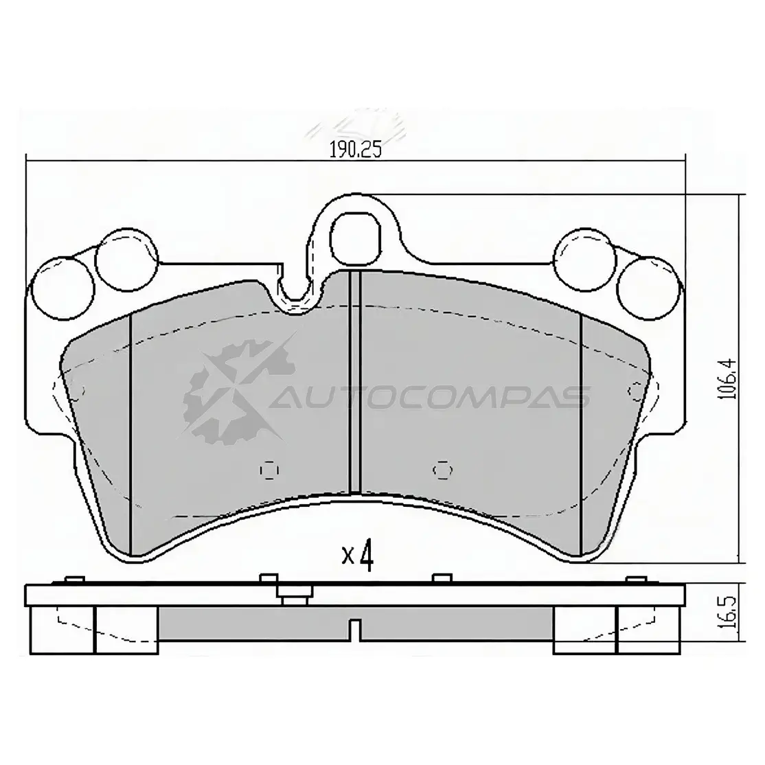 Тормозные колодки передние AUDI Q7 06-/PORSCHE CAYENNE 02-10/VW TOUAREG 02-10 SAT 1440535676 0V7C H ST7L0698151P изображение 0