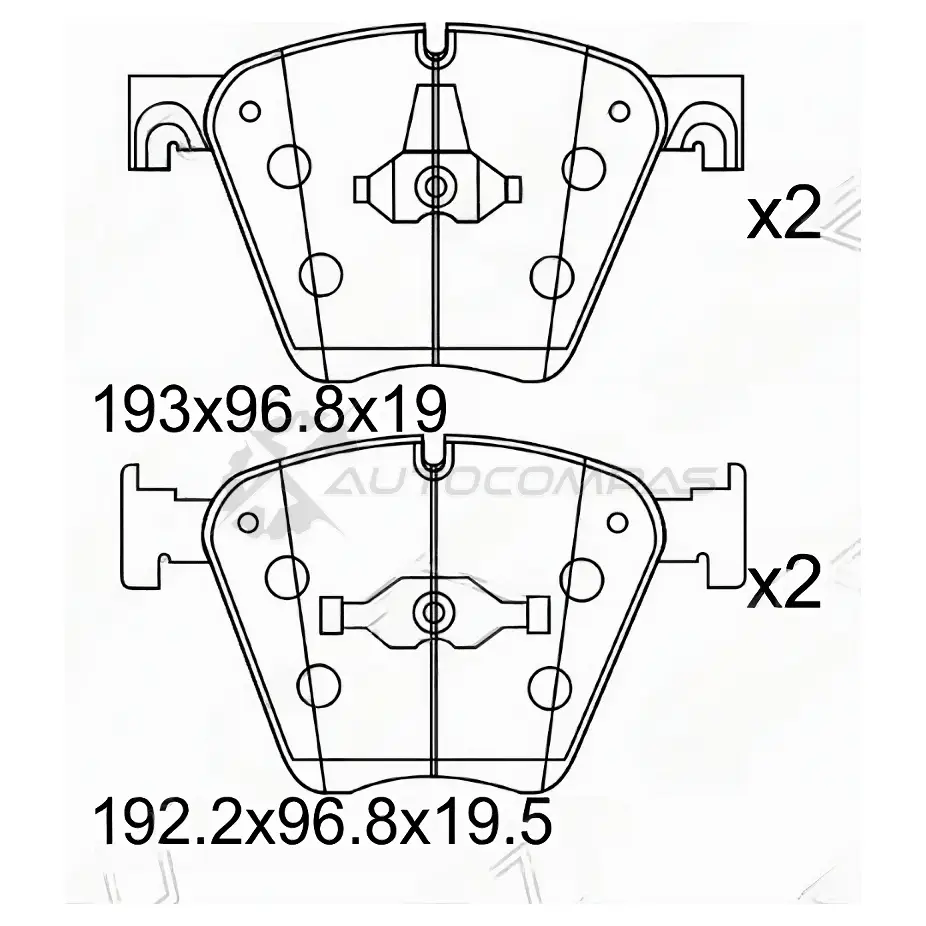 Тормозные колодки передние BMW X5 E71/X6 F16 SAT E5DT 3F ST34116783554 1440512537 изображение 0