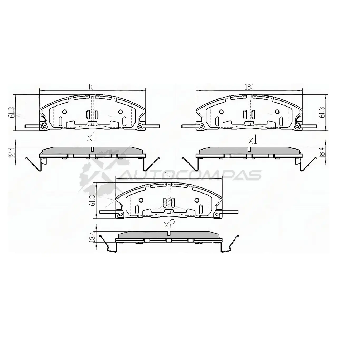 Тормозные колодки передние FORD EXPLORER 3/5 SAT STDG1Z2001D E606Y YP 1422802054 изображение 0