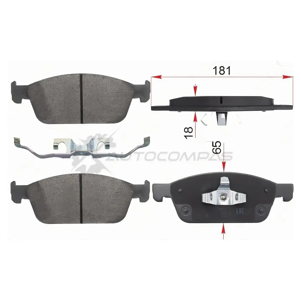 Тормозные колодки передние FORD KUGA 13-/TRANSIT CONNECT 13 SAT UDO HKQ ST1775091 1440516109