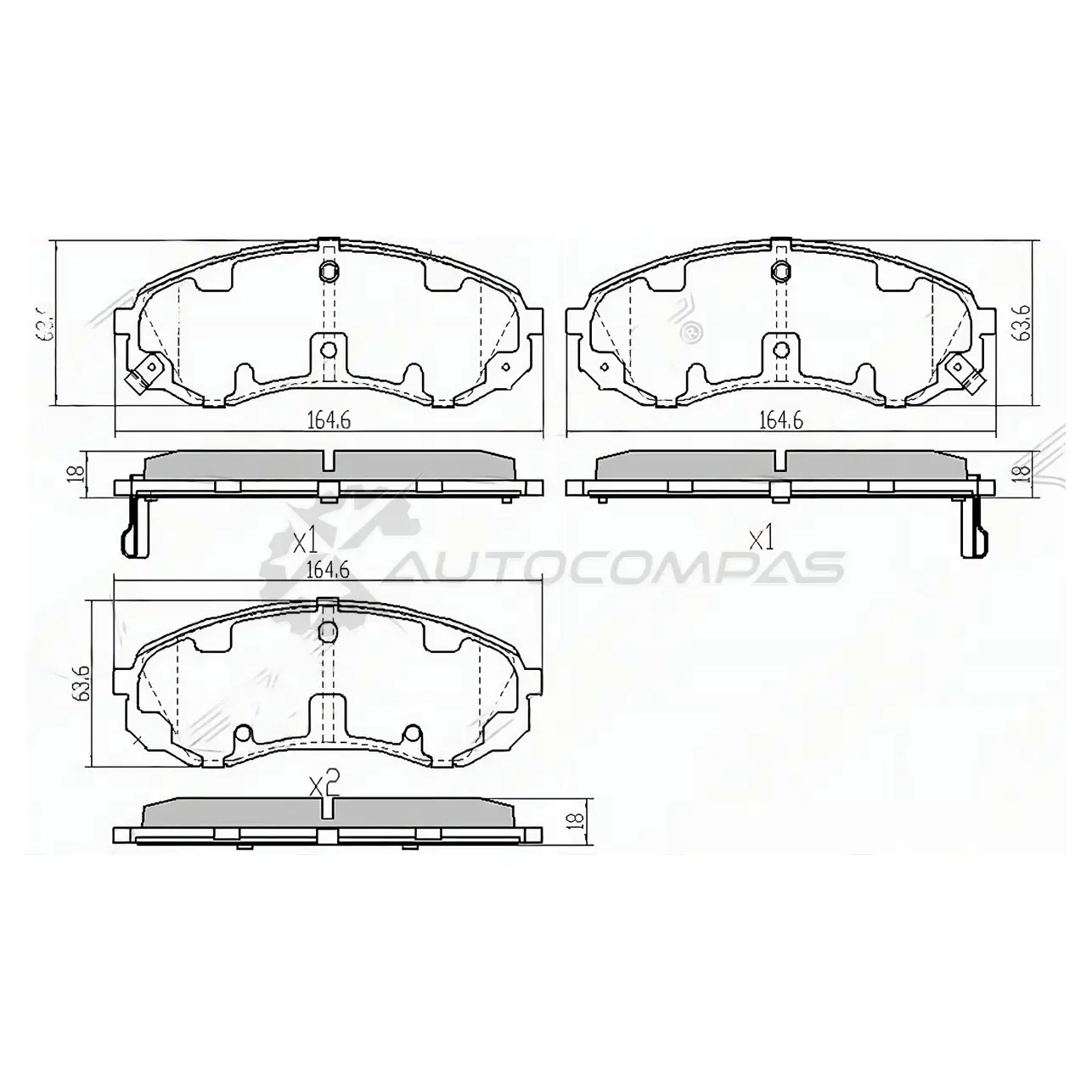 Тормозные колодки передние HYUNDAI STAREX/H1 08 SAT 4VZ FX 1422888918 ST581014HA50 изображение 0