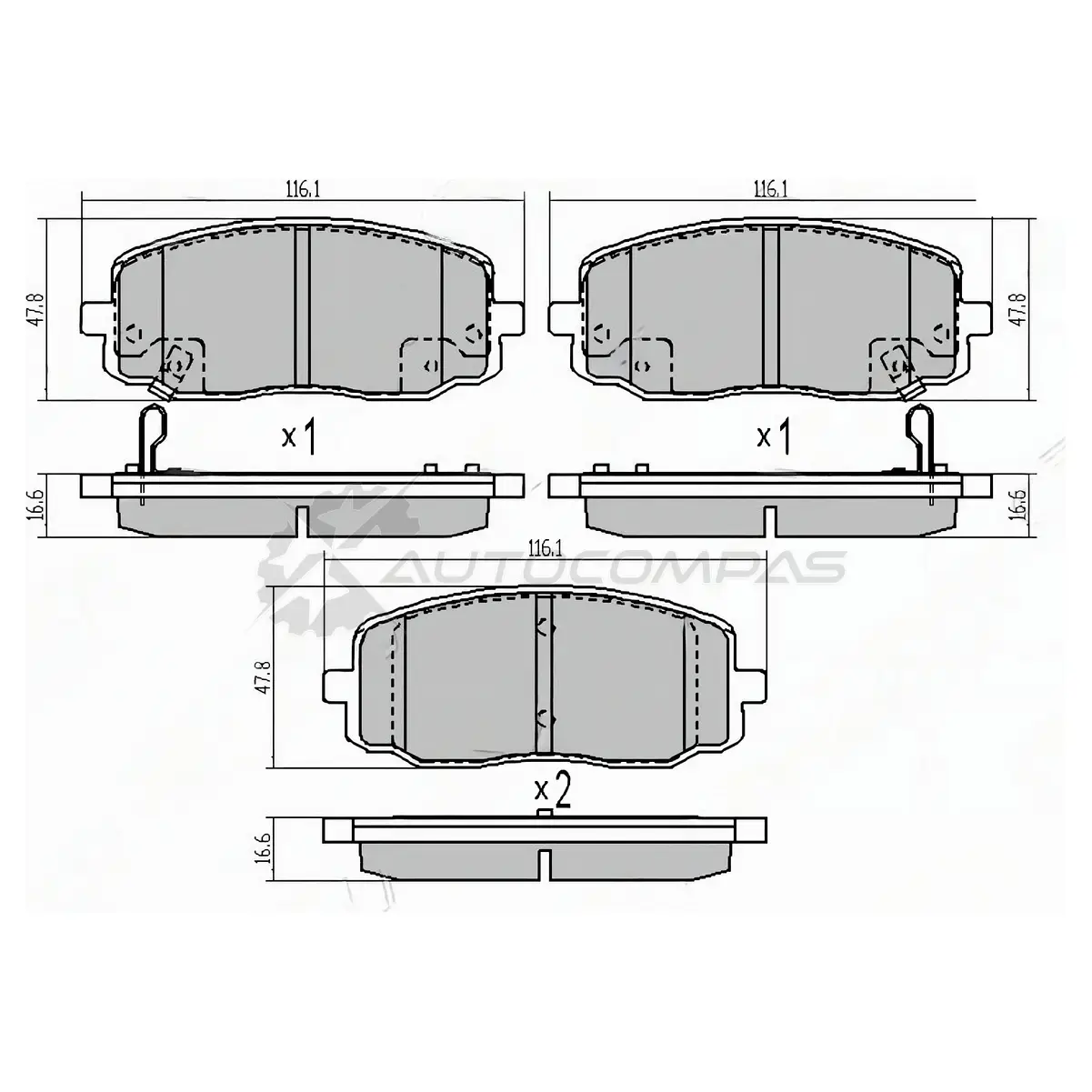 Тормозные колодки передние KIA PICANTO 04-/HYUNDAI I10 07 SAT BD0 1Y ST5810107A10 1422808540 изображение 0