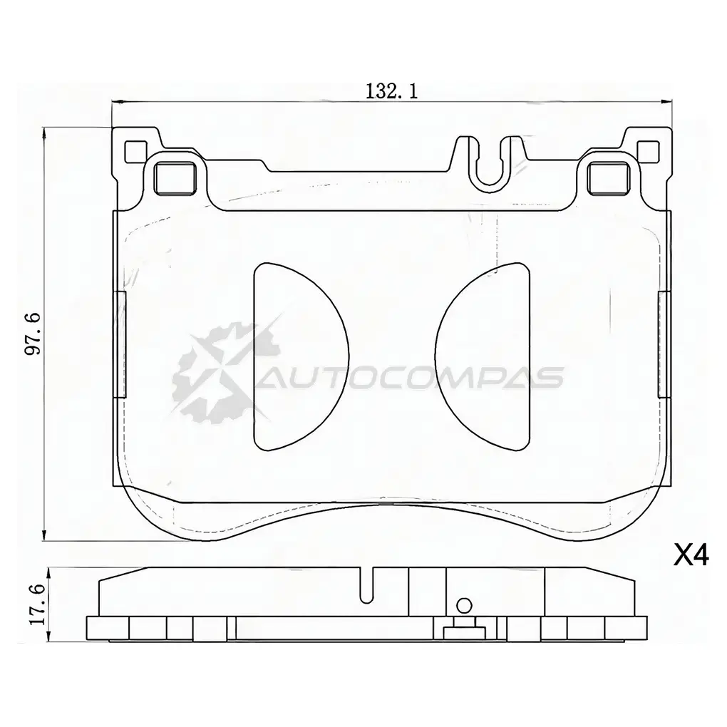 Тормозные колодки передние MERCEDES S-CLASS W222/C217 13 SAT ST280009 1440530463 K2 ULO01