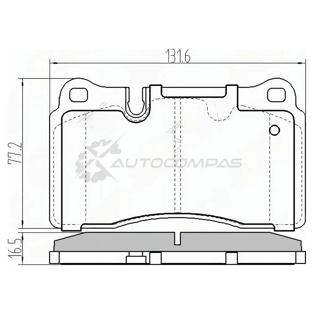 Тормозные колодки передние RANGE ROVER 05-10/ RANGE ROVER SPORT 05-10 SAT E952 2 1422876033 STSFP500070