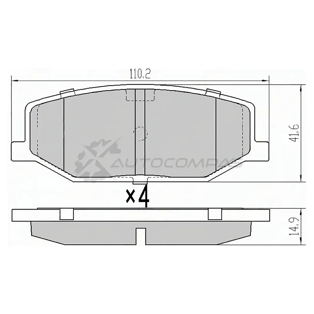 Тормозные колодки передние SUZUKI JIMINY 98 SAT ST5520070AA0 1440529077 NN 2IJCQ изображение 0