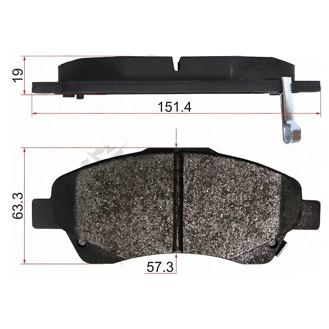 Тормозные колодки передние Toyota AVENSIS 03 SAT ST0446505170 1422828747 55UMY 8L