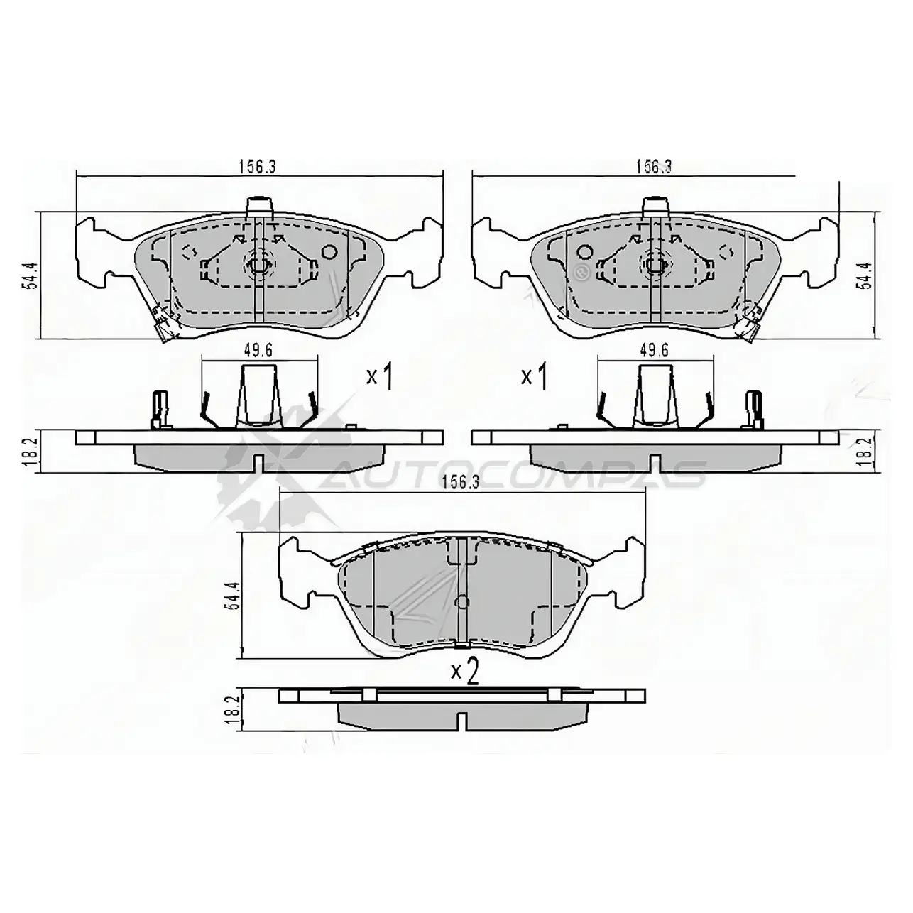 Тормозные колодки передние Toyota AVENSIS T220 97-03 SAT 1440540924 ST0446505020 KA363 7I