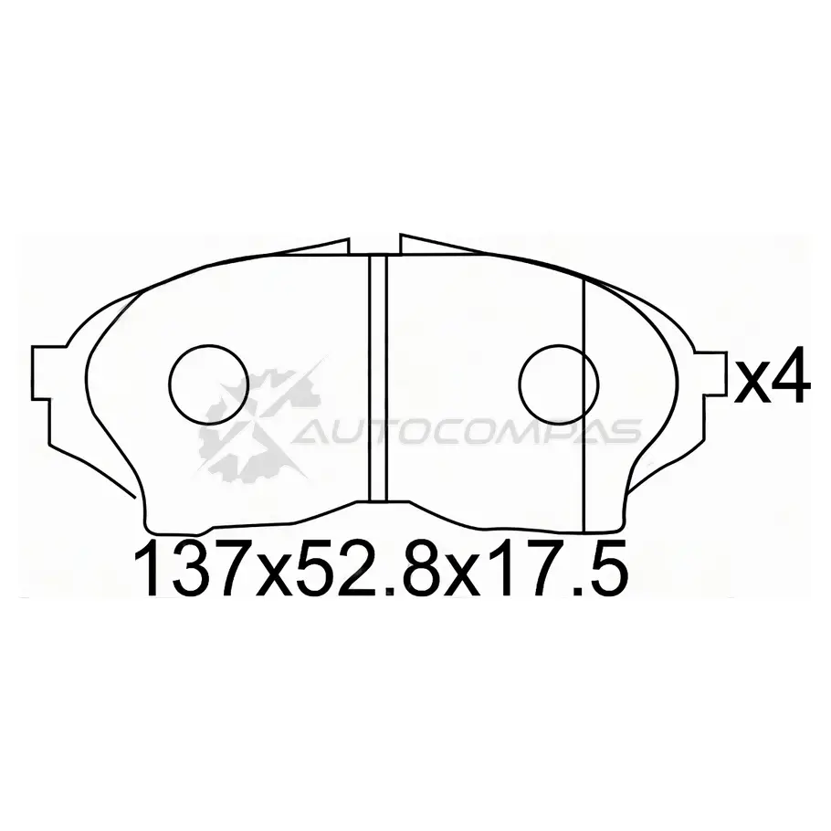 Тормозные колодки передние Toyota CHASER/CRESTA GX100 SAT ST0446522300 Z34 01 1440541245 изображение 0