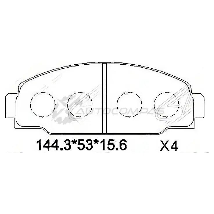 Тормозные колодки передние Toyota DYNA 150/TOYOACE G15 95 SAT 1422830557 Q 1FKI7 ST0446525070 изображение 0