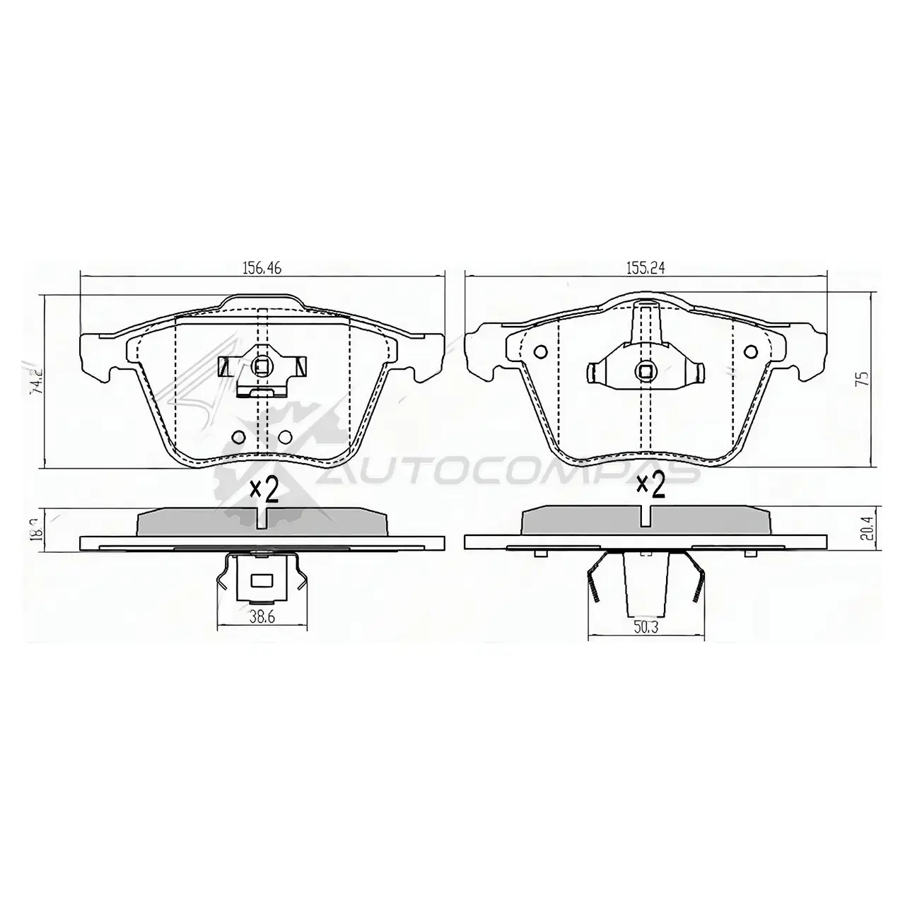 Тормозные колодки передние VOLVO XC90 SAT ST30769125 1422834379 9 894K2